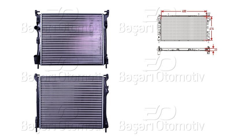 SU RADYATORU MEKANIK MT 480X414X23