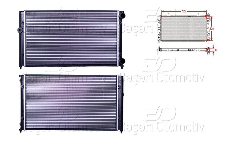 SU RADYATORU MEKANIK MT 525X320 MM