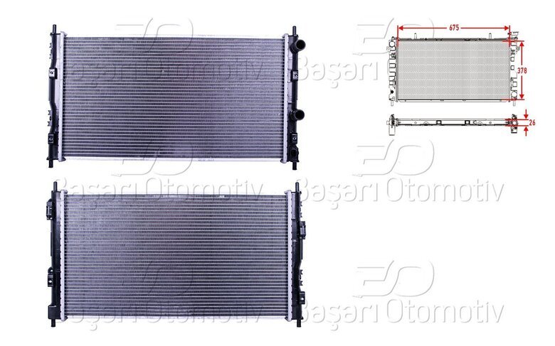 SU RADYATORU BRAZING MT 675X378X26
