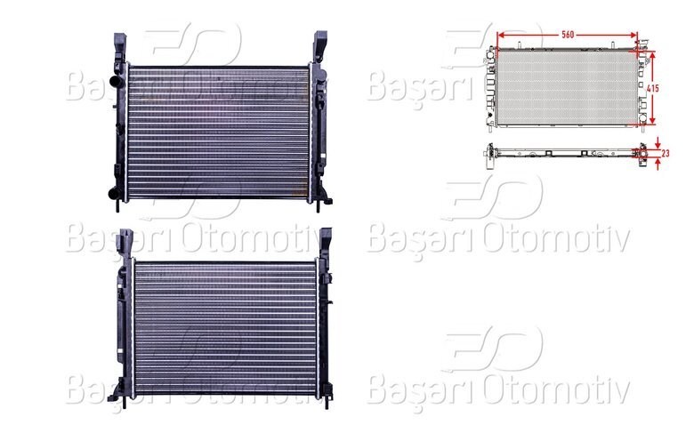 SU RADYATORU MEKANIK MT 560X415X23