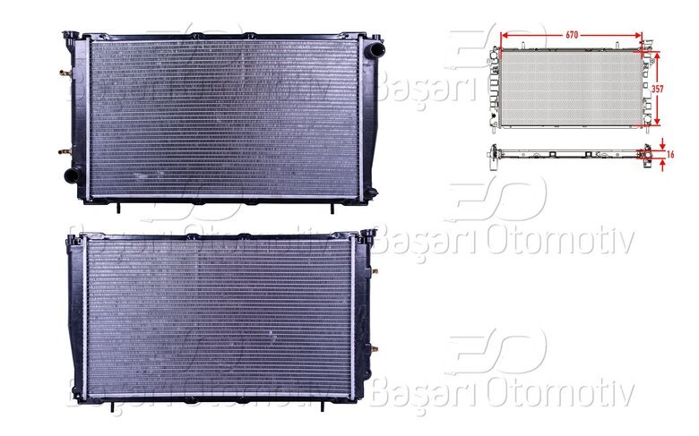 SU RADYATORU BRAZING AT 670X357X16