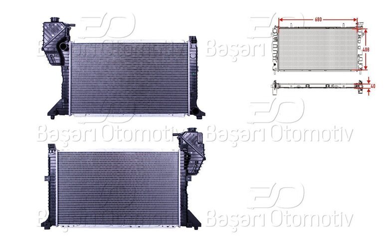 SU RADYATORU BRAZING MT 680X408X40
