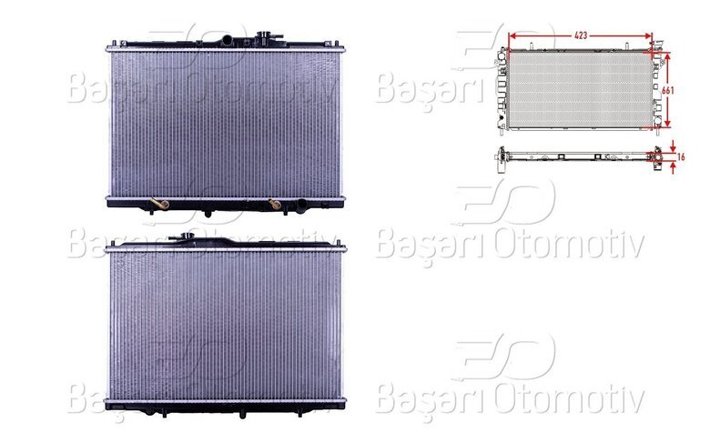 SU RADYATORU BRAZING AT 423X661X16 MM