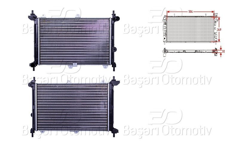 SU RADYATORU MEKANIK MT 504X349X32