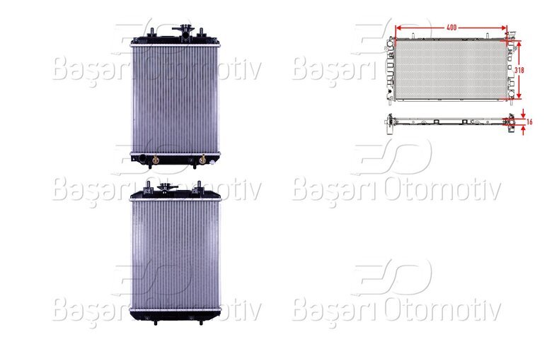 SU RADYATORU BRAZING AT 400X318X16 VIDALI
