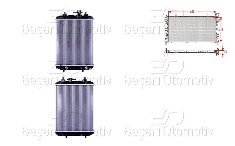 SU RADYATORU BRAZING AT 400X318X16 VIDALI