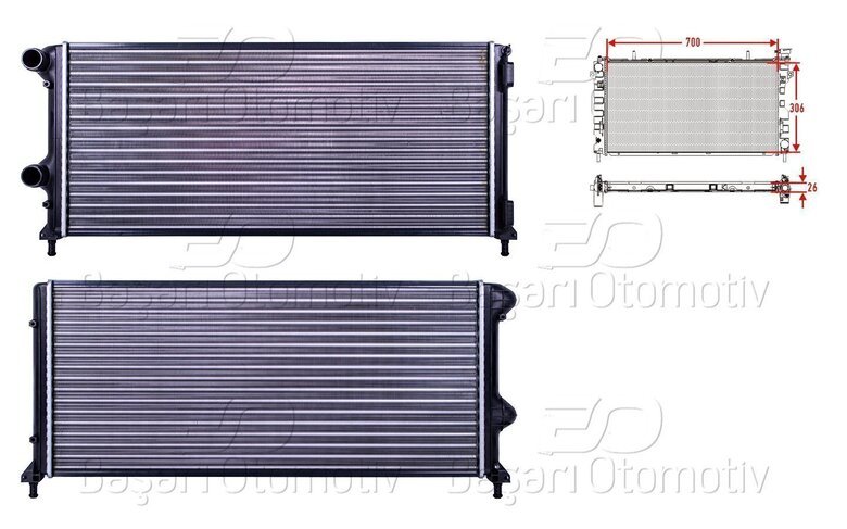 SU RADYATORU MEKANIK MT 700X306X26