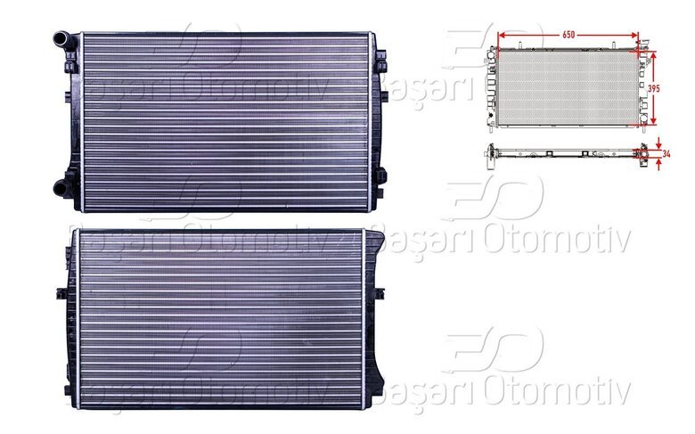 SU RADYATORU MEKANIK MT-AT 650X395 MM