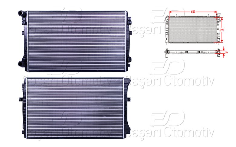 SU RADYATORU MEKANIK MT-AT 650X395 MM