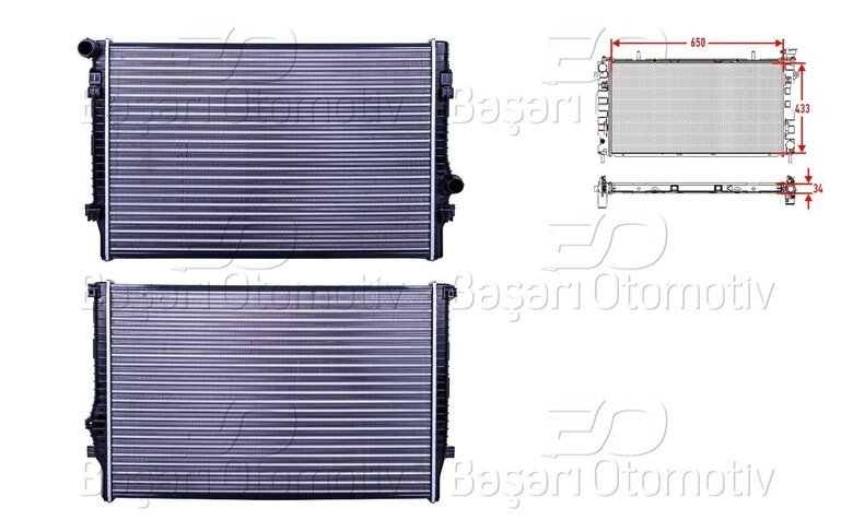 SU RADYATORU MEKANIK MT-AT 650X433 MM