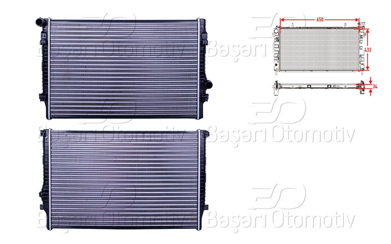 SU RADYATORU MEKANIK MT-AT 650X433 MM