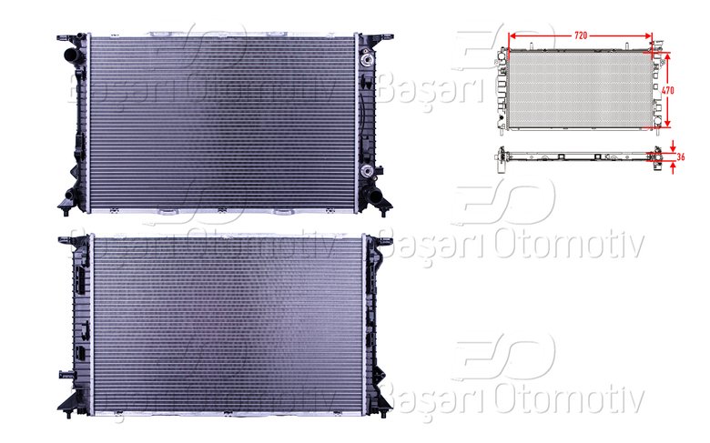 SU RADYATORU BRAZING AT 720X470X36 MM