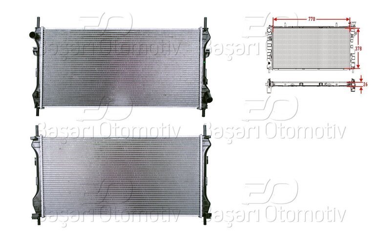 SU RADYATORU BRAZING MT 770X3787X26 MM
