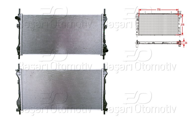 SU RADYATORU BRAZING MT 770X3787X26 MM