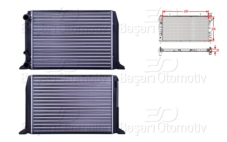 SU RADYATORU MEKANIK MT 430X320X32