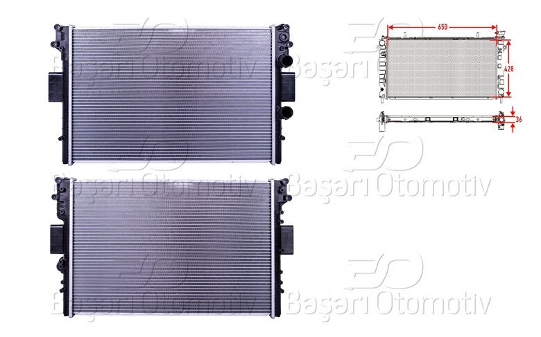 SU RADYATORU BRAZING MT 650X428X36