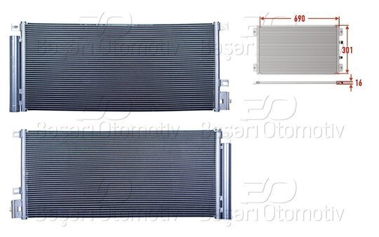 KLIMA RADYATORU 690X301X16