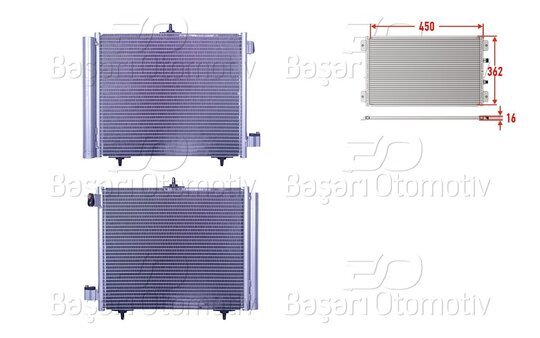 KLIMA RADYATORU 450X362X16