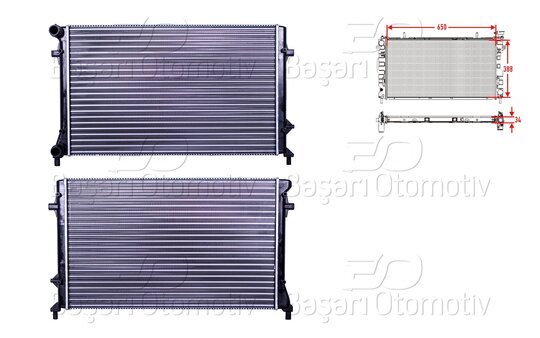SU RADYATORU MEKANIK MT-AT 650X388 MM