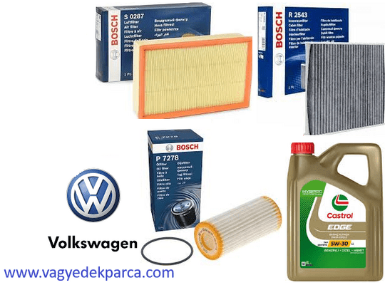 Volkswagen Golf 7 2.0 TSI 280 BG Bakım Seti (MOTOR YAGLI CASTROL)