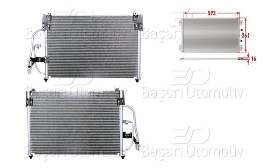 KLIMA RADYATORU 593X361X16