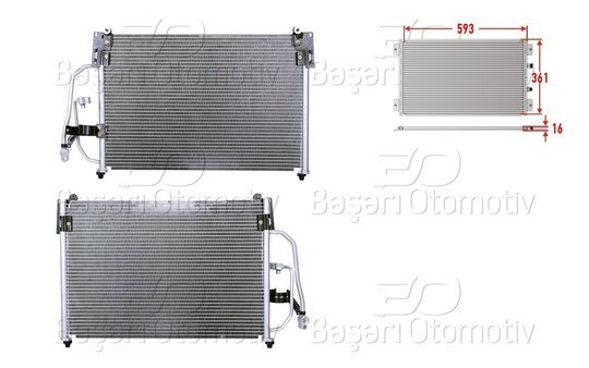 KLIMA RADYATORU 593X361X16