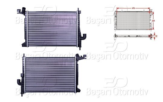 SU RADYATORU MEKANIK MT 496X359X32