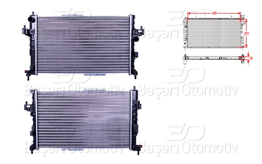 SU RADYATORU MEKANIK MT 600X370x34