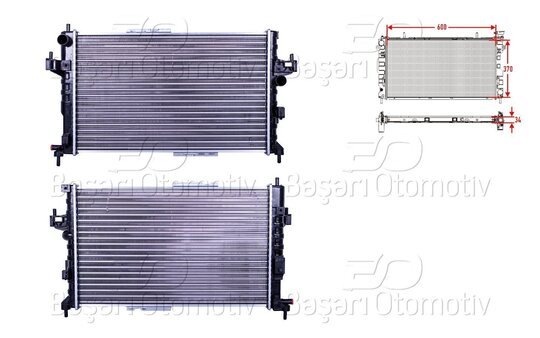 SU RADYATORU MEKANIK MT 600X370x34