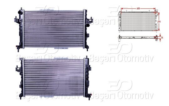 SU RADYATORU MEKANIK MT 600X370x34