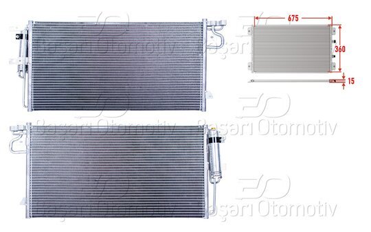KLIMA RADYATORU 675X360X15