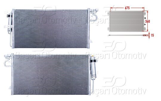 KLIMA RADYATORU 675X360X15