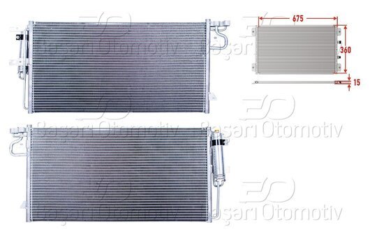 KLIMA RADYATORU 675X360X15