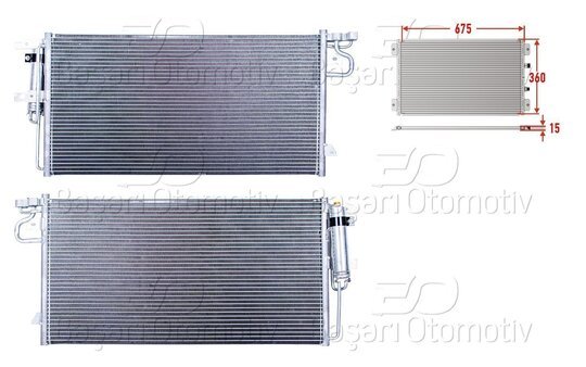 KLIMA RADYATORU 675X360X15
