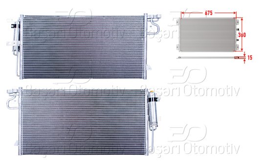 KLIMA RADYATORU 675X360X15