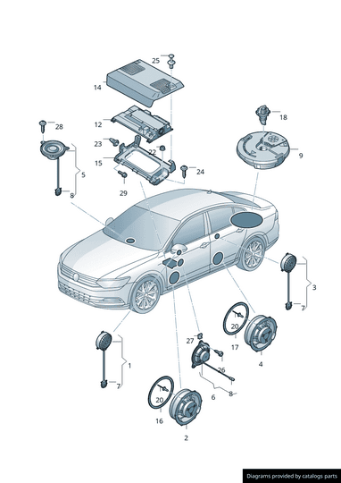 PASSAT B8 KAPI HOPARLÖRÜ 3G0035454