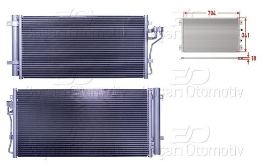 KLIMA RADYATORU 704X341X18