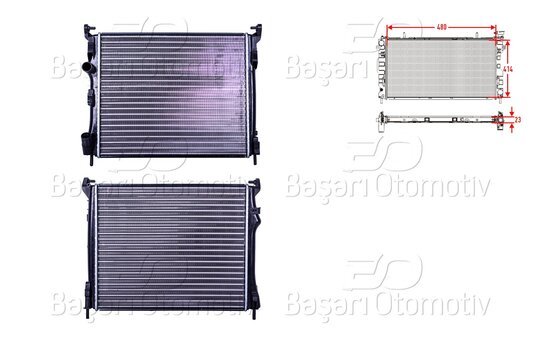 SU RADYATORU MEKANIK MT 480X414X23