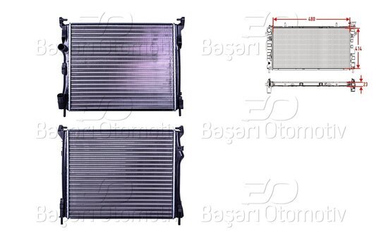 SU RADYATORU MEKANIK MT 480X414X23