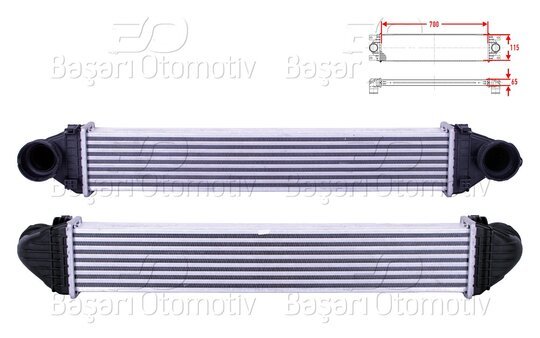 TURBO RADYATORU (INTERCOOLER) 700X115X65