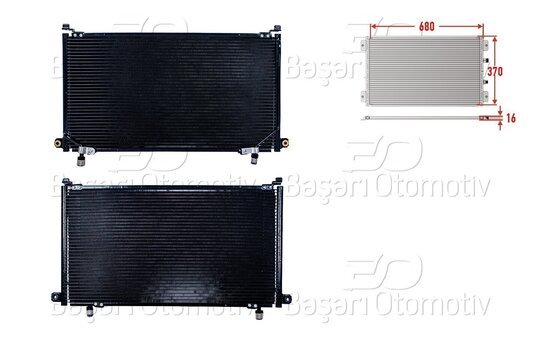 KLIMA RADYATORU 680X370X16