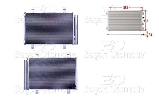 KLIMA RADYATORU 550X352X16