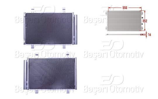 KLIMA RADYATORU 550X352X16