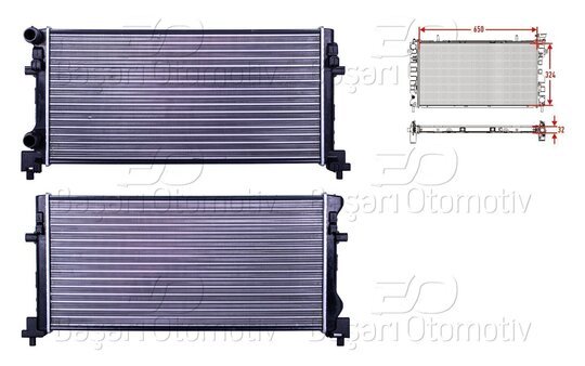 SU RADYATORU MEKANIK MT-AT 650X324 MM