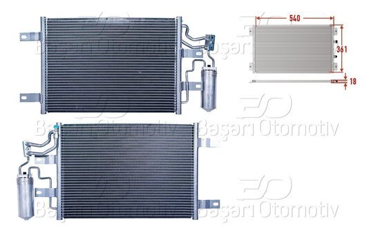 KLIMA RADYATORU 540X361X18