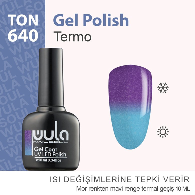 Kalıcı Oje Nailsoul Termo Simli 10ml Ton 640