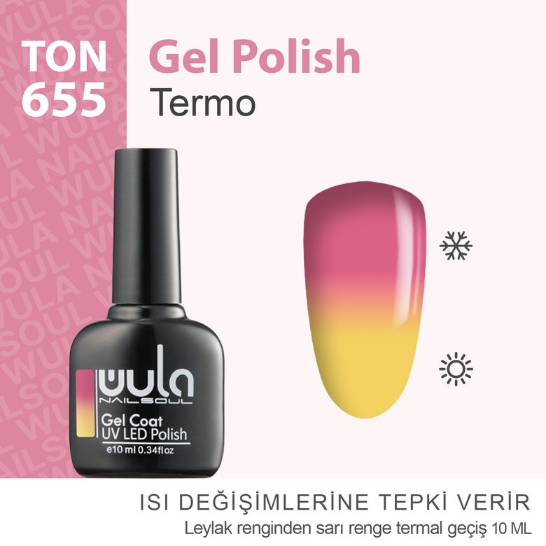 Kalıcı Oje Nailsoul Termo 10ml Ton 655