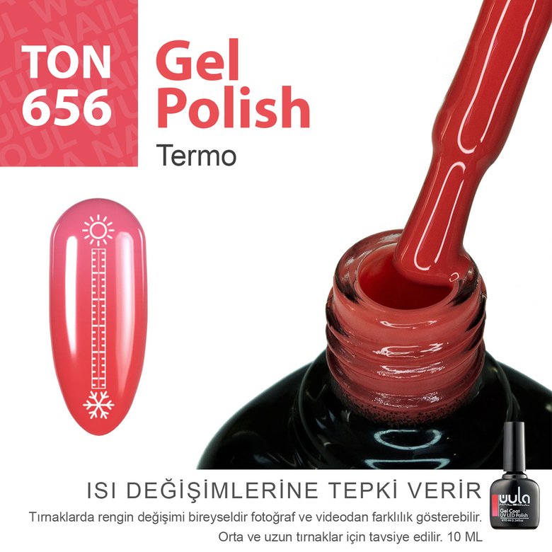 Kalıcı Oje Nailsoul Termo 10ml Ton 656