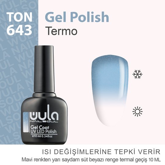 Kalıcı Oje Nailsoul Termo Simli 10ml Ton 643