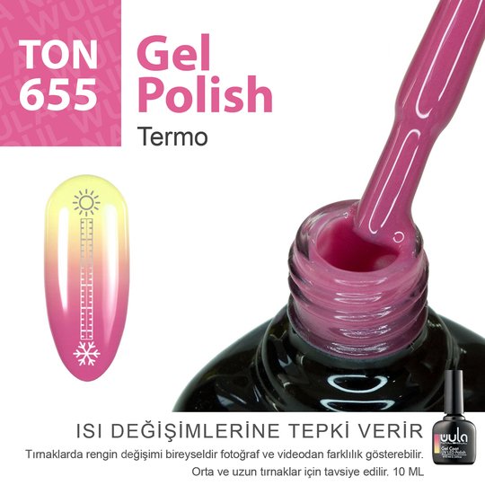 Kalıcı Oje Nailsoul Termo 10ml Ton 655